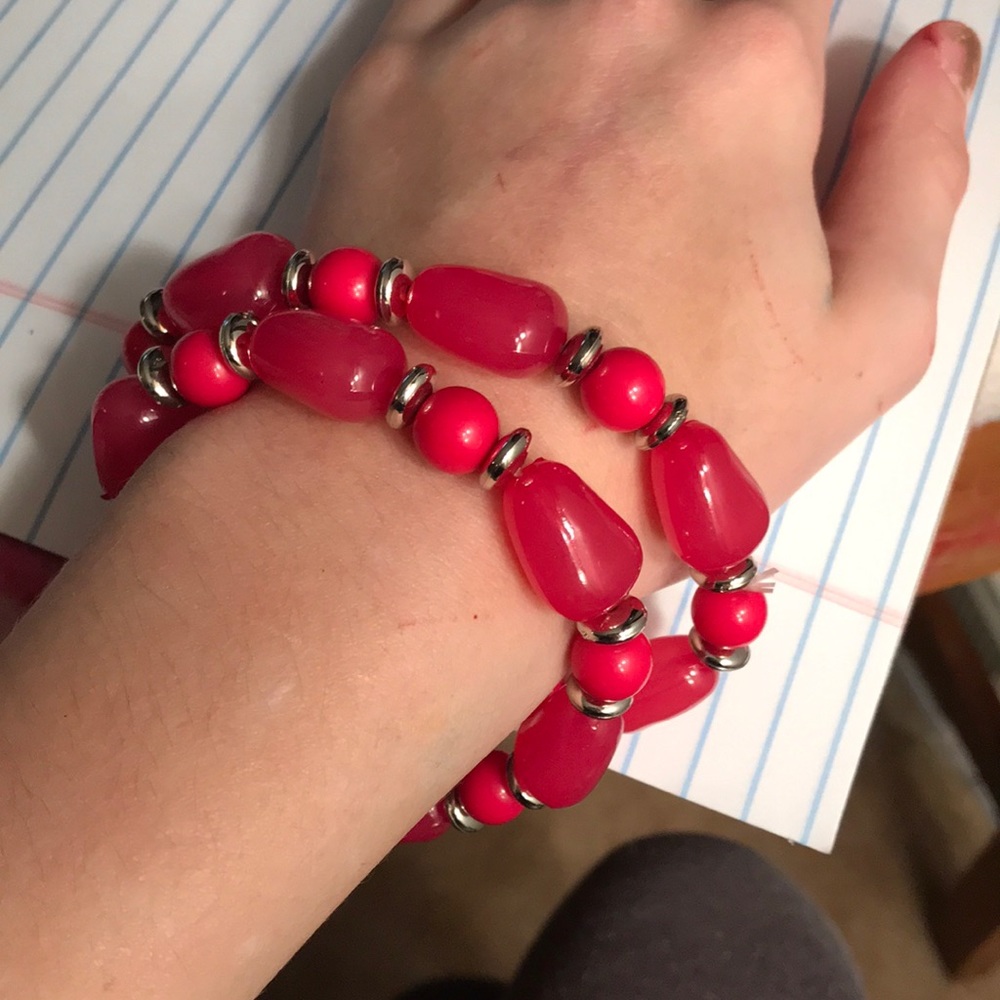 pink bracelet